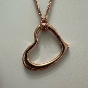 🧡Rose Gold Heart Pendant and Chain🧡